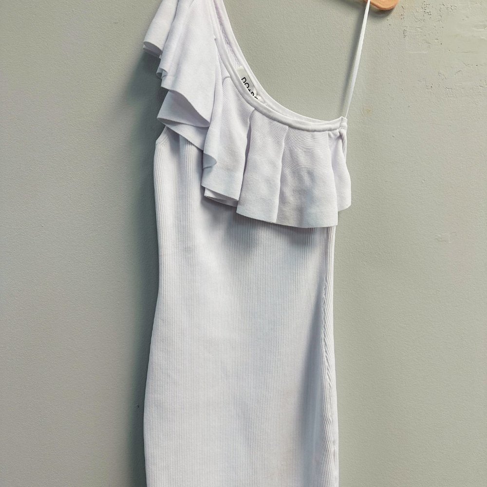 ONE SHOULDER RUFFLE DRESS